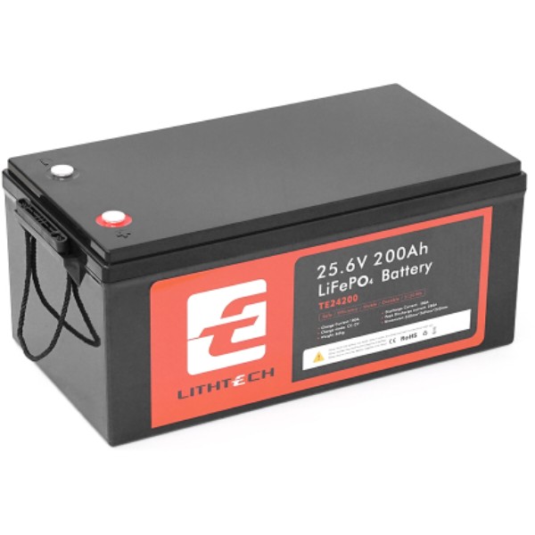 Фото - Аккумулятор для ИБП LITHTECH 25.6V 200Ah (TE24200B)